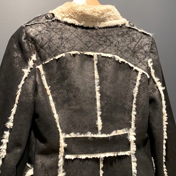 OOAK Vegan Shearling Coat - Picture 6 of 11